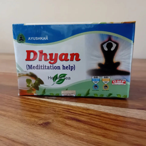 dhyan tisane méditation concentration antistress pleine conscience mindfullness dhyana produit ayurvédique ayurvéda
