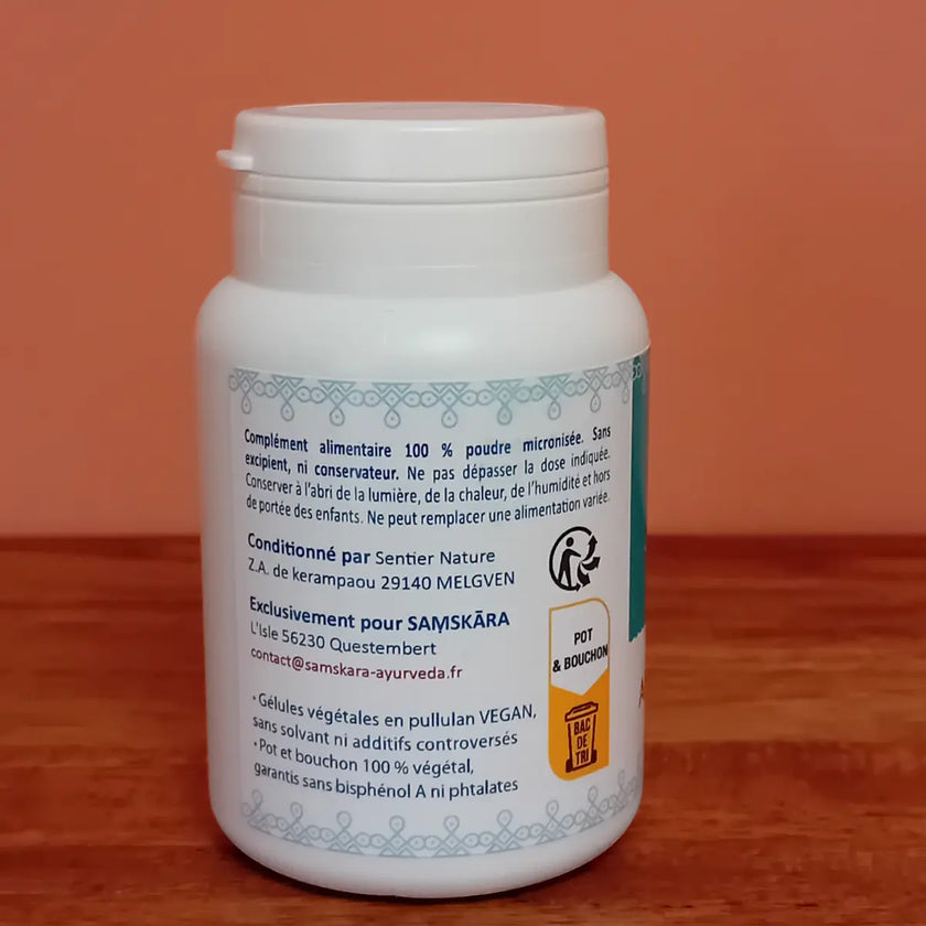 amalaki, complément, alimentaire, ayurvédique, aide à assurer le bon fonctionnement de la circulation artérielle, et aide à renforcer le système digestif et nerveux