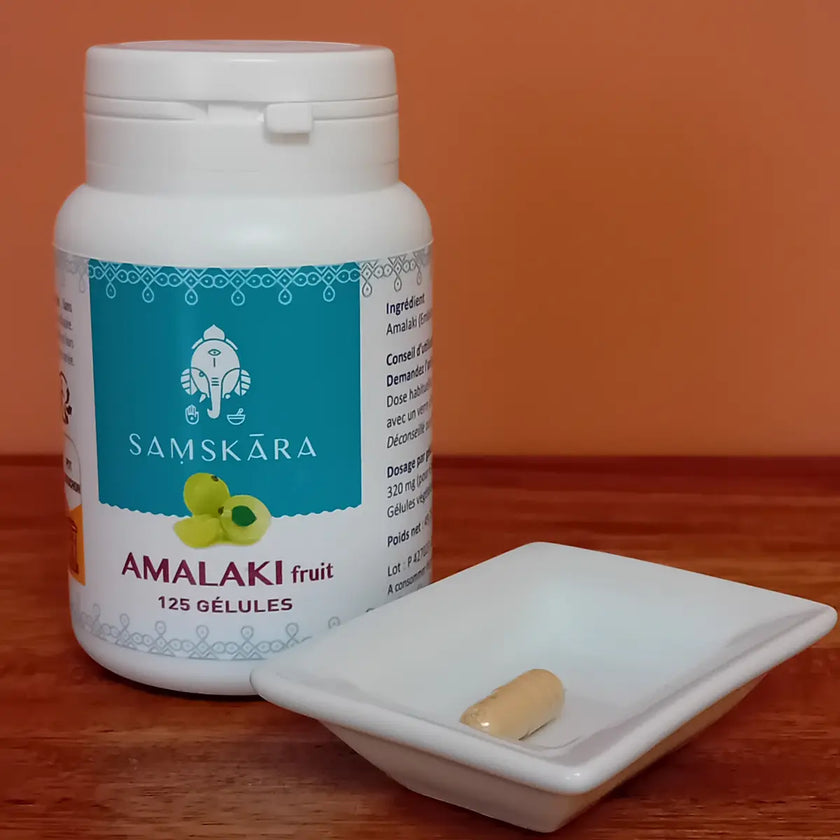 amalaki, complément, alimentaire, ayurvédique, aide à assurer le bon fonctionnement de la circulation artérielle, et aide à renforcer le système digestif et nerveux