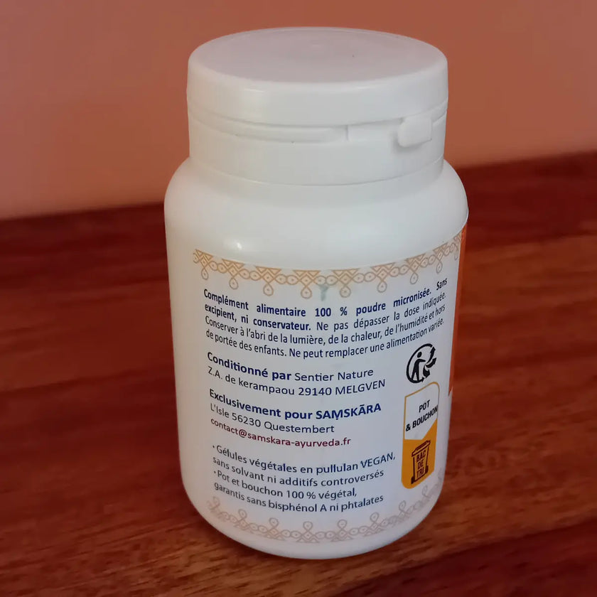 bilva, complément alimentaire ayurvédique, aide à faciliter l'élimination microbienne et aide à atténuer les diarrhées