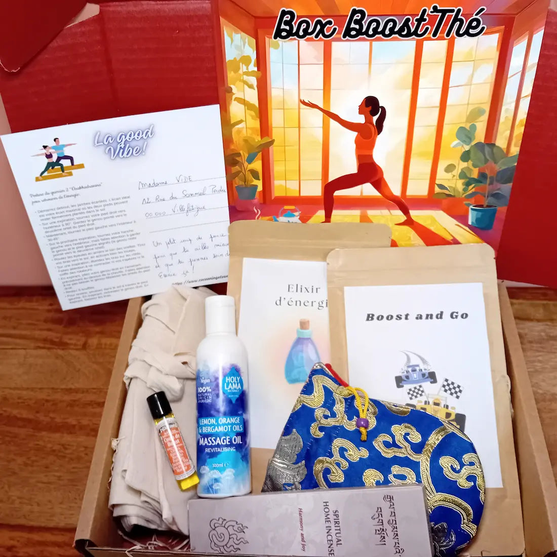 coffret rituels bien être box booster énergie vitalité retrouver la forme physique et mentale positif optimisme bonne humeur coup de boost garder le moral  Boosthé