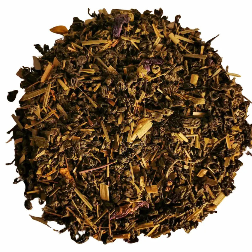 thé vert China Gunpowder  maté vert énergie vitalité pleine forme coup de boost