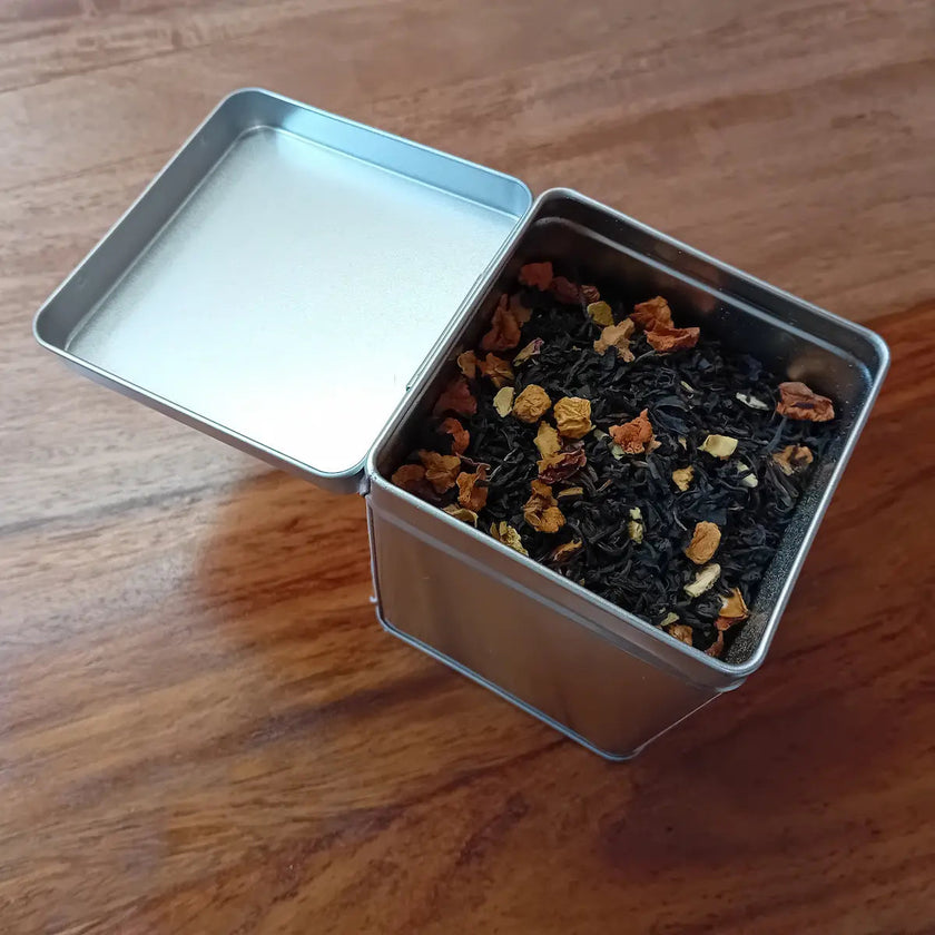 thé du père noel qualité premium infusion  tisane ayurvédique ayurvéda sante et bien être artisanales bio épices cocooning et zen pomme écorce d'orange cannelle pétales de rose cardamome abonnement