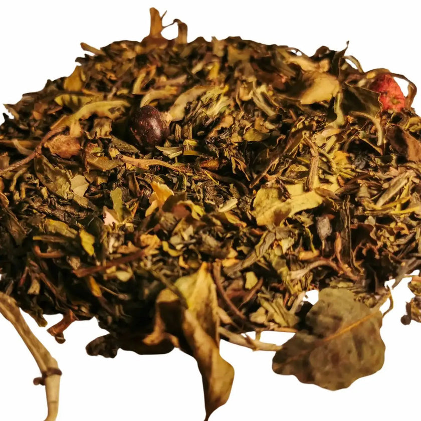 thé vert thé blanc cassis rose vrac qualité premium boite à thé doypack