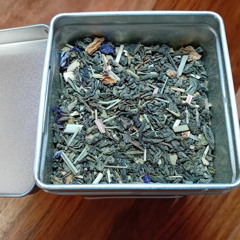 Thé vert gunpowder et maté Breizh vitalité Cocooningetzen rafraichissant citron abricot dynamiser vitalité coup de fouet énergisant tonique digestion fraicheur douceur fruitée réconfortante savoureuse