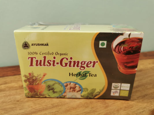 Tisane ayurvédique Tulsi-gingembre