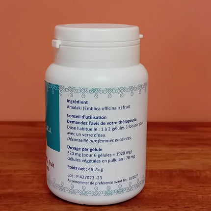 amalaki, complément, alimentaire, ayurvédique, aide à assurer le bon fonctionnement de la circulation artérielle, et aide à renforcer le système digestif et nerveux 
