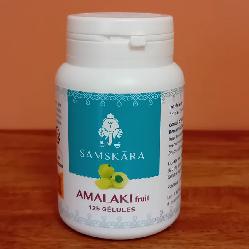 amalaki, complément, alimentaire, ayurvédique, aide à assurer le bon fonctionnement de la circulation artérielle, et aide à renforcer le système digestif et nerveux 