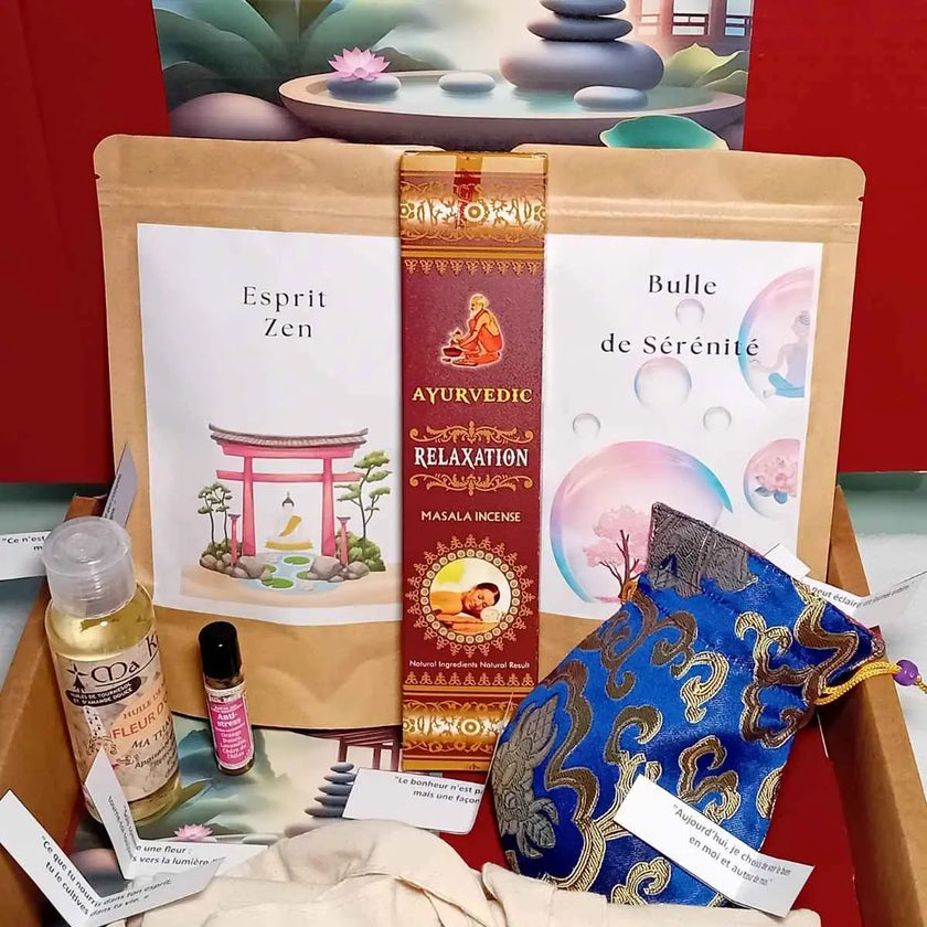 coffret rituels bienêtre box relaxation détente, sommeil, bien dormir, relaxation, stress, anti stress, burn out, surmenage, insomnie