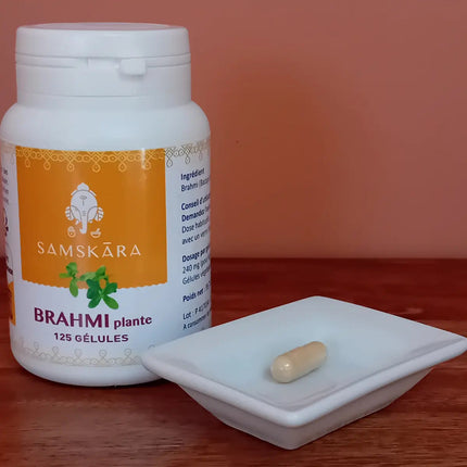 brahmi, complément, alimentaire, ayurvéda, aide le système cognitif, aide à améliorer la mémoire et la concentration 
