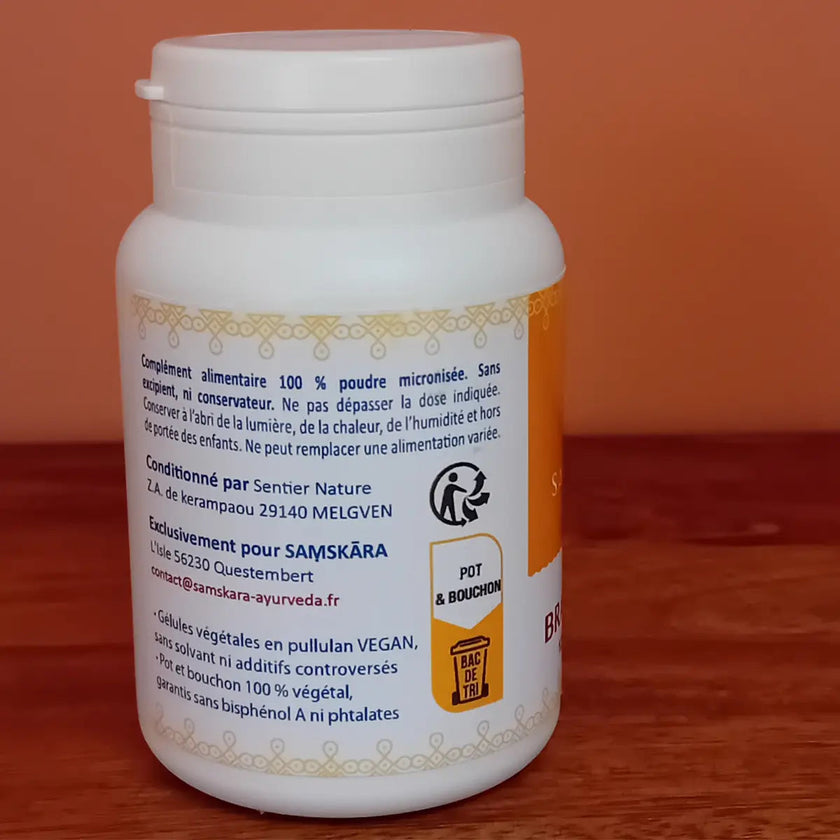 brahmi, complément, alimentaire, ayurvéda, aide le système cognitif, aide à améliorer la mémoire et la concentration 