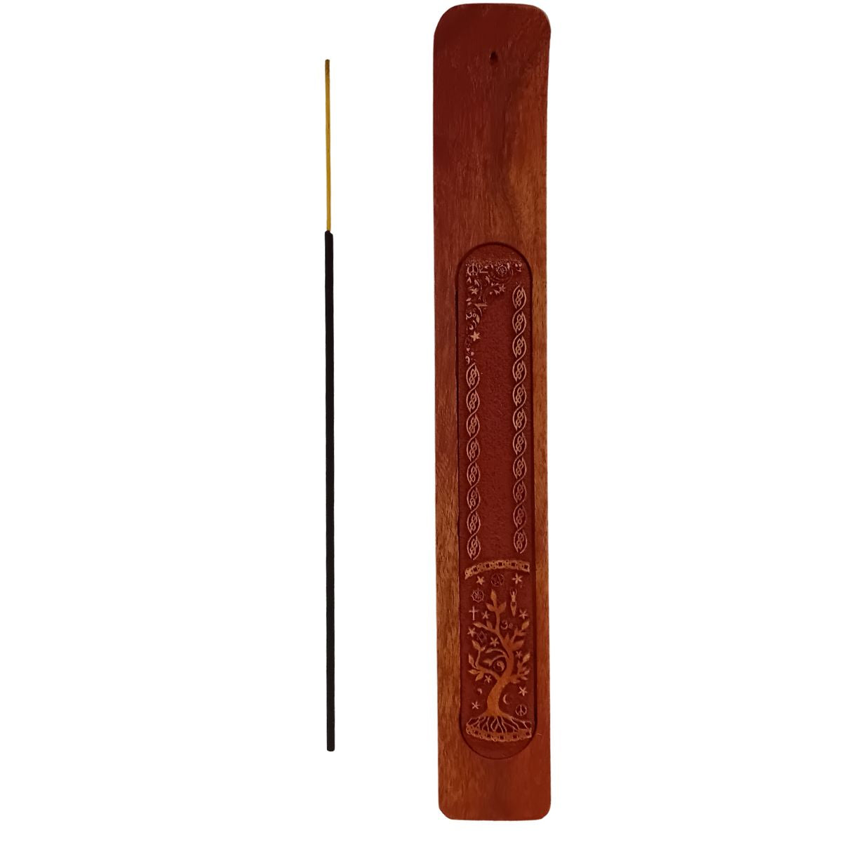 porte encens arbre de vie joli décoré artisanal bois de rose laiton ayurvéda ayurvédique inde cocooning et zen 