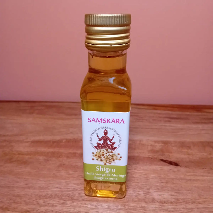 Huile moringa produit ayurvédique ayurvéda soin peau anti âge anti stress