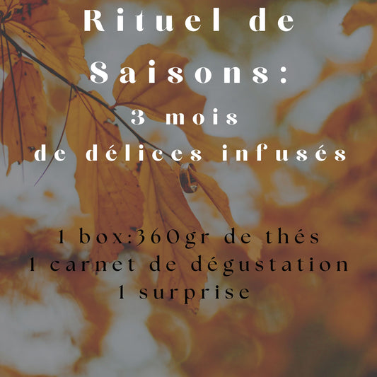 Rituel des saisons : 3 mois de délices infusés