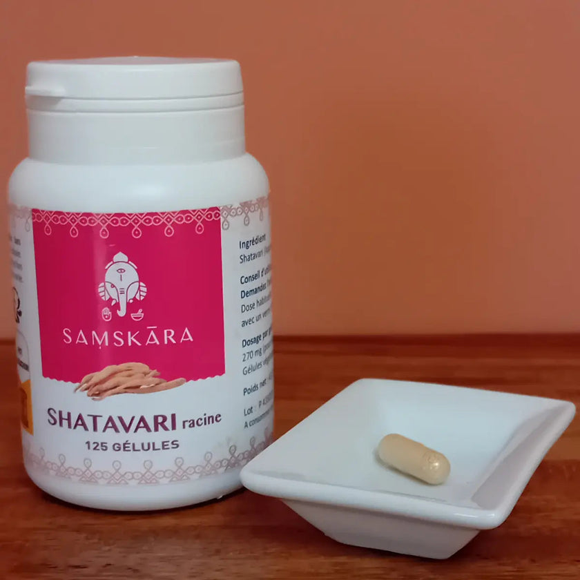 shatavari, complément, alimentaire, ayurvédique, aide à réduire le stress, l'anxiété, aide à éliminer l'hyperacidité, aide au bien être, aide le système digestif et le système immunitaire