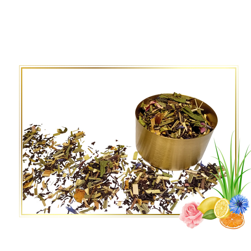 thé noir assam citron orange bergamote bienfaits vertus propriété vrac boite à thé doypack théière