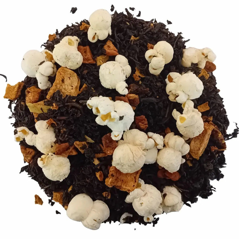 the noir ceylan citrouille pop corn vrac boite à thé théière bienfaits vertus propriété